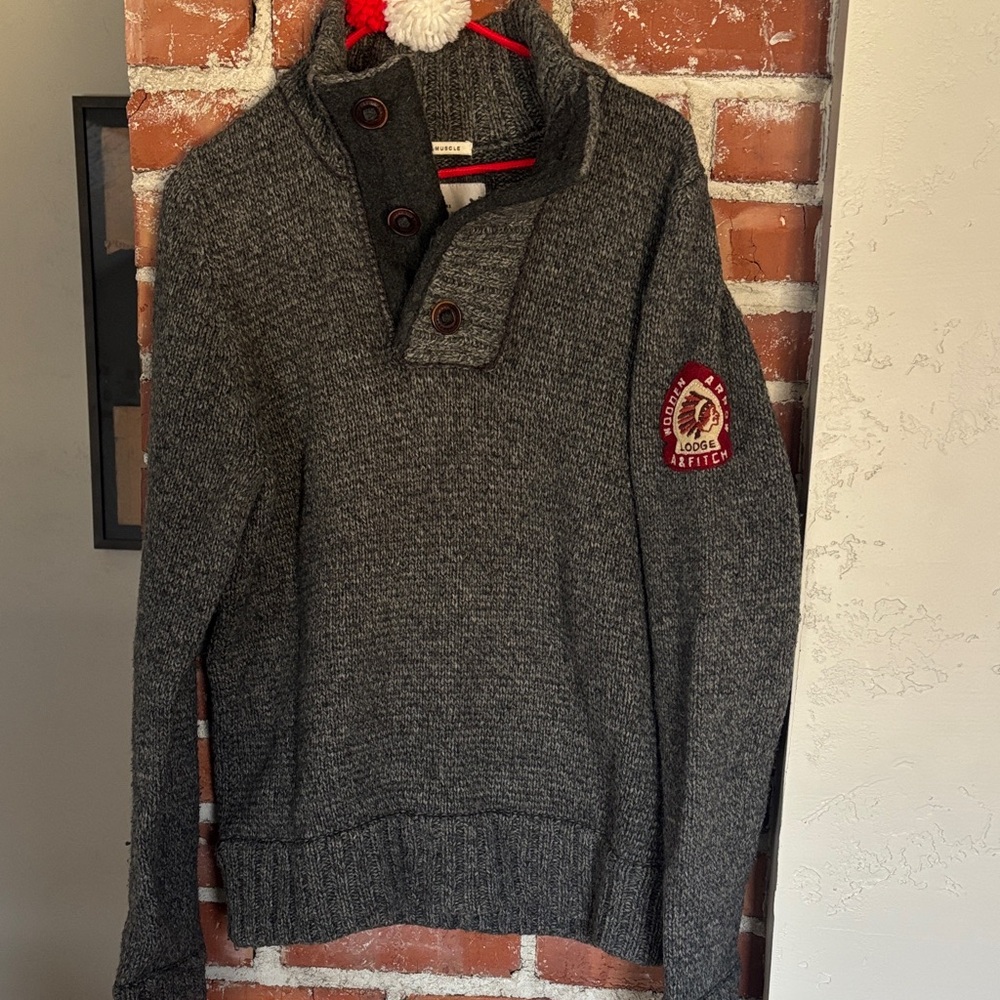 Vintage Abercrombie & Fitch funnel neck sweater